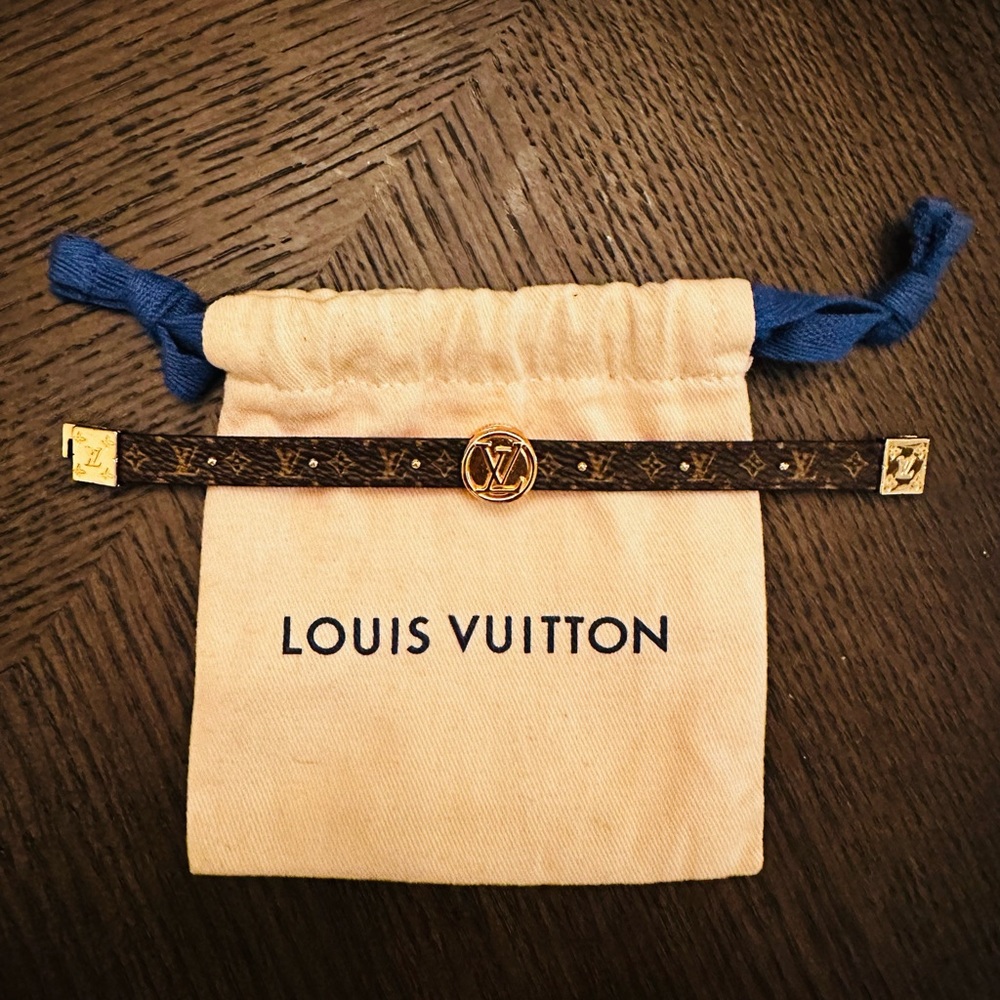 Louis Vuitton 2 sided leather bracelet.